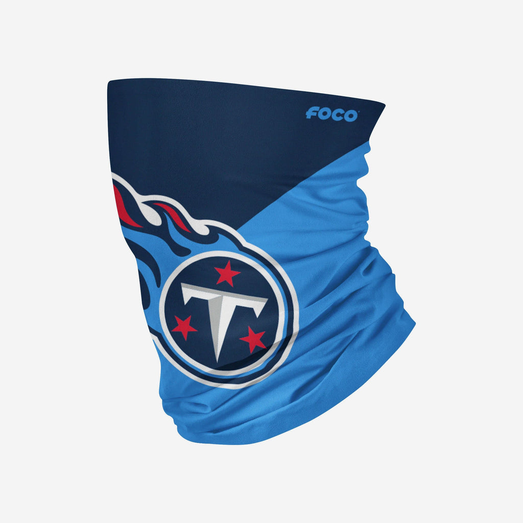 Tennessee Titans Big Logo Gaiter Scarf FOCO Adult - FOCO.com