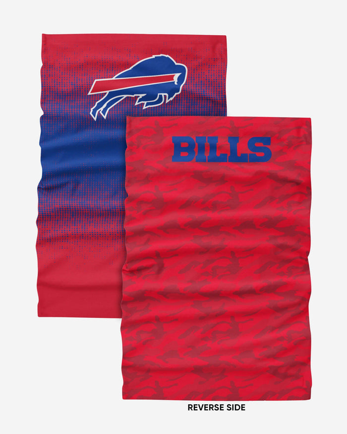 Buffalo Bills Reversible Camo Gradient Gaiter Scarf FOCO - FOCO.com