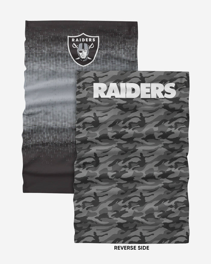 Las Vegas Raiders Reversible Camo Gradient Gaiter Scarf FOCO - FOCO.com