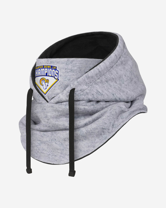 Los Angeles Rams Super Bowl LVI Champions Drawstring Hooded Gaiter Scarf FOCO - FOCO.com