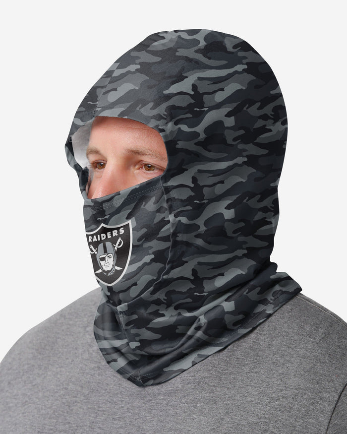 Las Vegas Raiders Camo Lightweight Hooded Gaiter FOCO - FOCO.com
