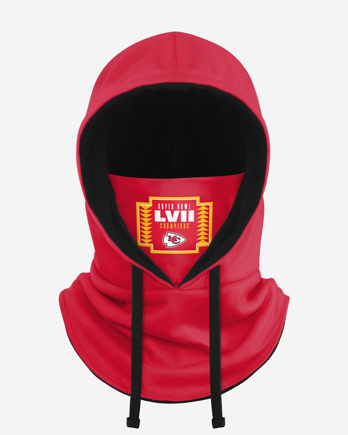 Kansas City Chiefs Super Bowl LVII Champions Drawstring Hooded Gaiter Scarf FOCO - FOCO.com