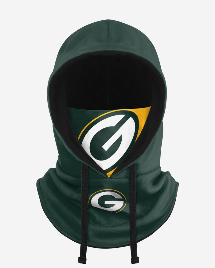 Green Bay Packers Drawstring Hooded Gaiter FOCO - FOCO.com