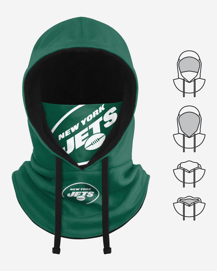 New York Jets Drawstring Hooded Gaiter FOCO - FOCO.com