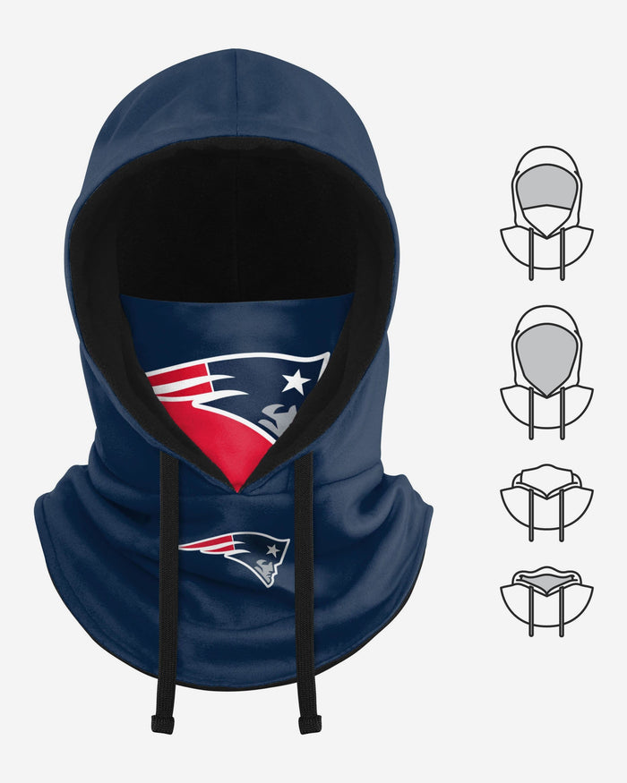 New England Patriots Drawstring Hooded Gaiter FOCO - FOCO.com