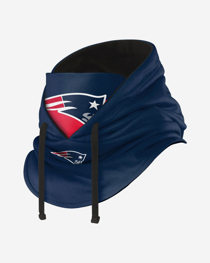 New England Patriots Drawstring Hooded Gaiter FOCO - FOCO.com