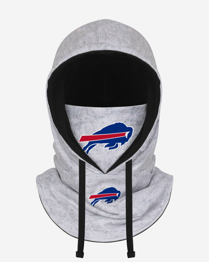 Buffalo Bills Heather Gray Drawstring Hooded Gaiter Scarf FOCO - FOCO.com