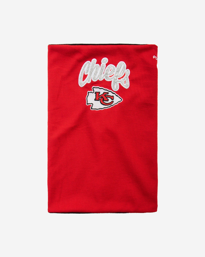 Kansas City Chiefs Glitter Waffle Gaiter Scarf FOCO - FOCO.com