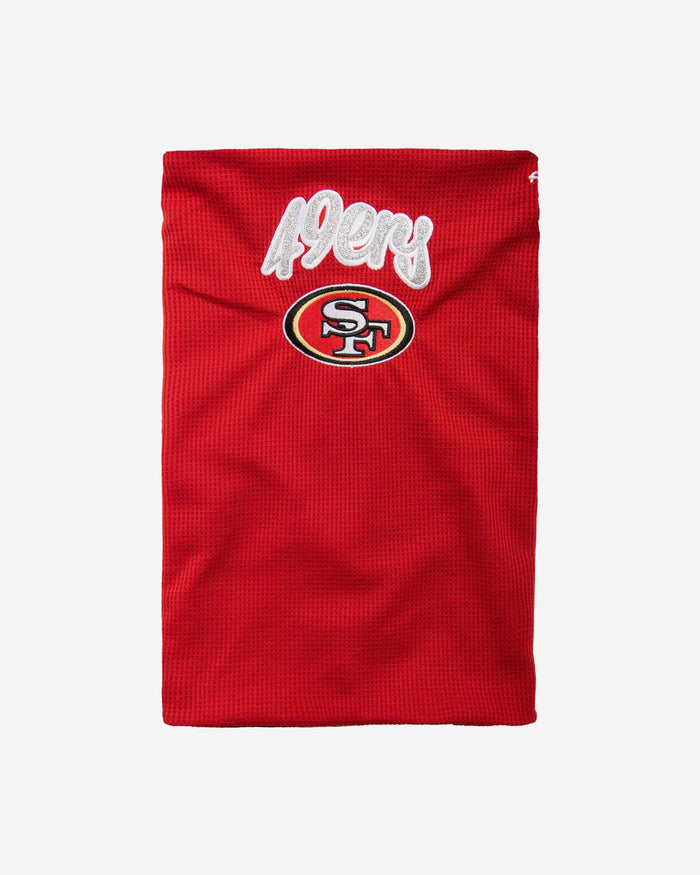 San Francisco 49ers Glitter Waffle Gaiter Scarf FOCO - FOCO.com