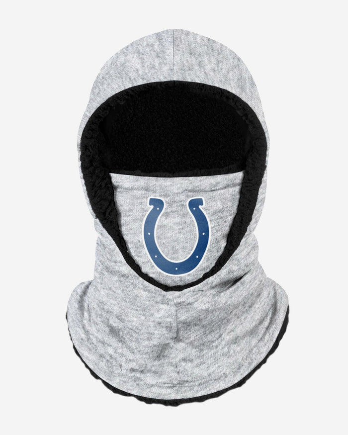 Indianapolis Colts Heather Grey Big Logo Hooded Gaiter FOCO Adult - FOCO.com