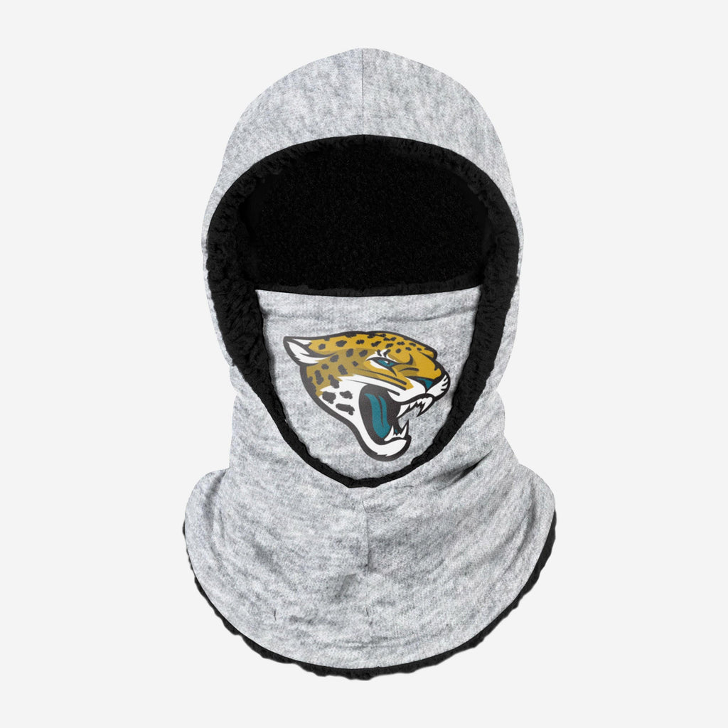 Jacksonville Jaguars Heather Grey Big Logo Hooded Gaiter FOCO Adult - FOCO.com