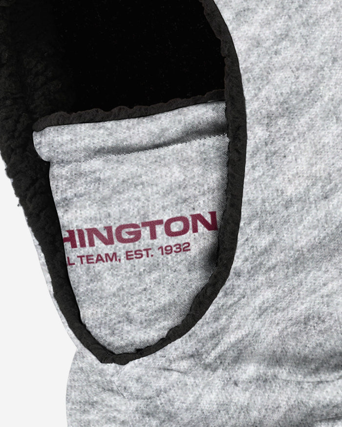 Washington Commanders Heather Grey Big Logo Hooded Gaiter FOCO - FOCO.com