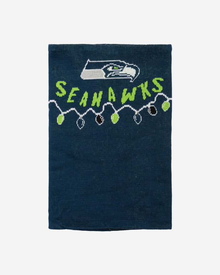 Seattle Seahawks Light Up Knit Gaiter Scarf FOCO - FOCO.com