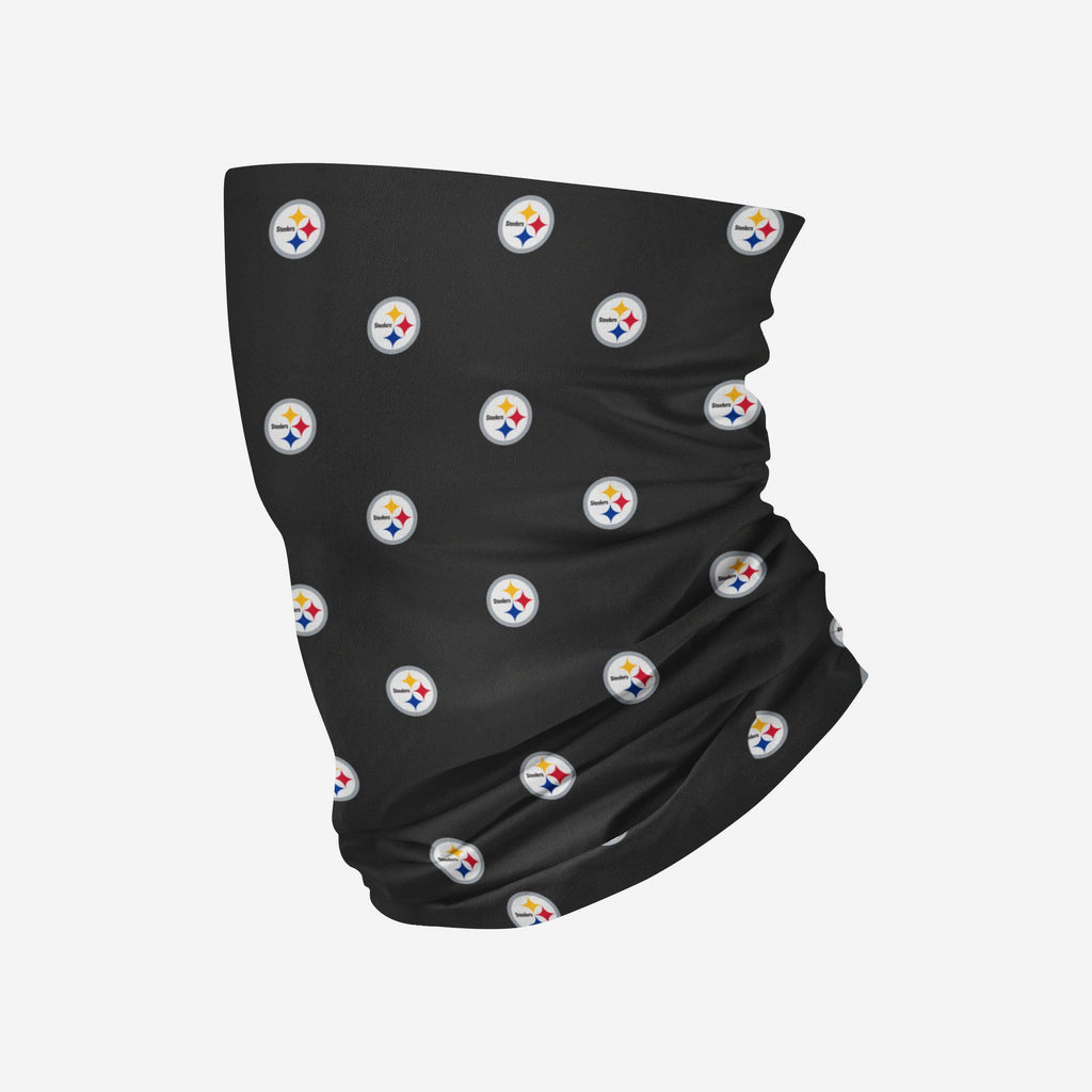Pittsburgh Steelers Mini Print Logo Gaiter Scarf FOCO - FOCO.com
