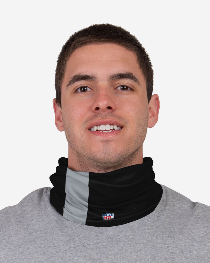 Darren Waller Las Vegas Raiders On-Field Sideline Logo Gaiter Scarf FOCO - FOCO.com