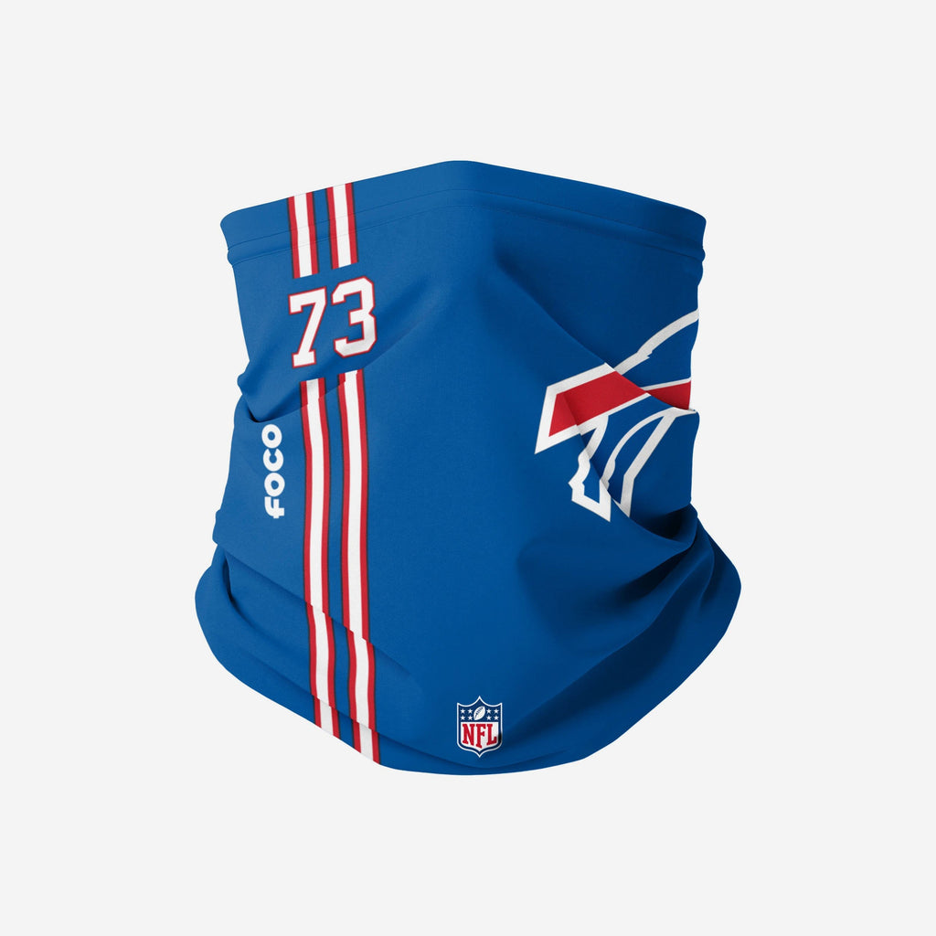 Dion Dawkins Buffalo Bills On-Field Sideline Logo Gaiter Scarf FOCO - FOCO.com
