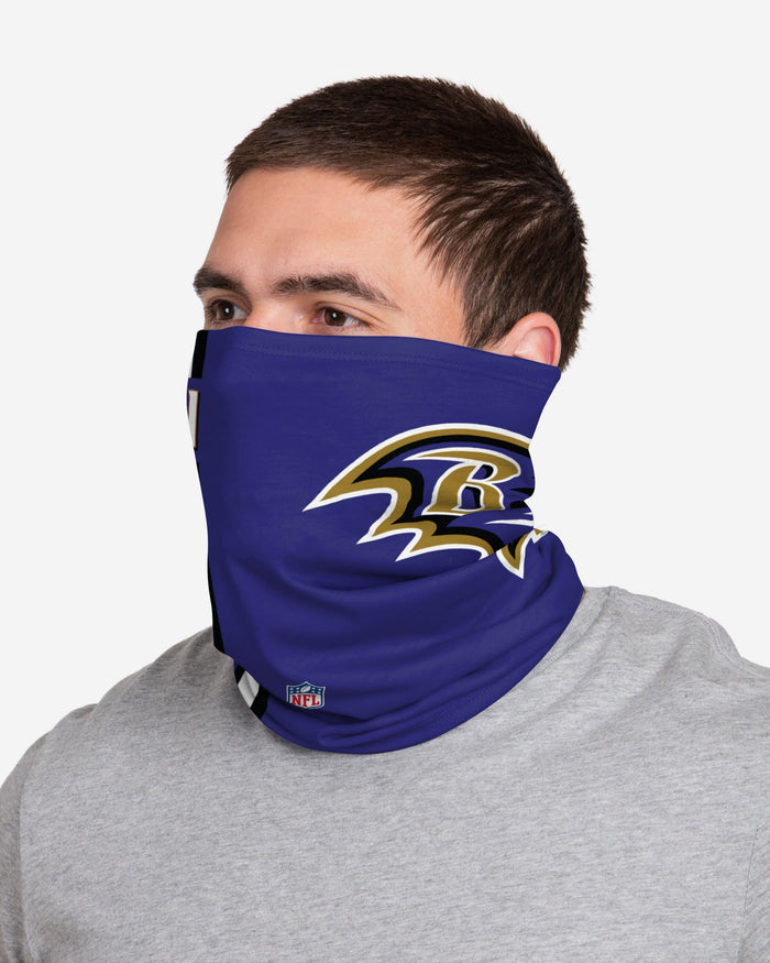 Mark Ingram Jr Baltimore Ravens On-Field Sideline Logo Gaiter Scarf FOCO - FOCO.com