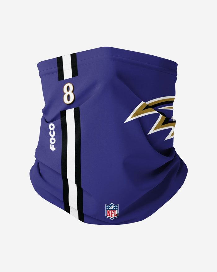 Lamar Jackson Baltimore Ravens On-Field Sideline Logo Gaiter Scarf FOCO - FOCO.com