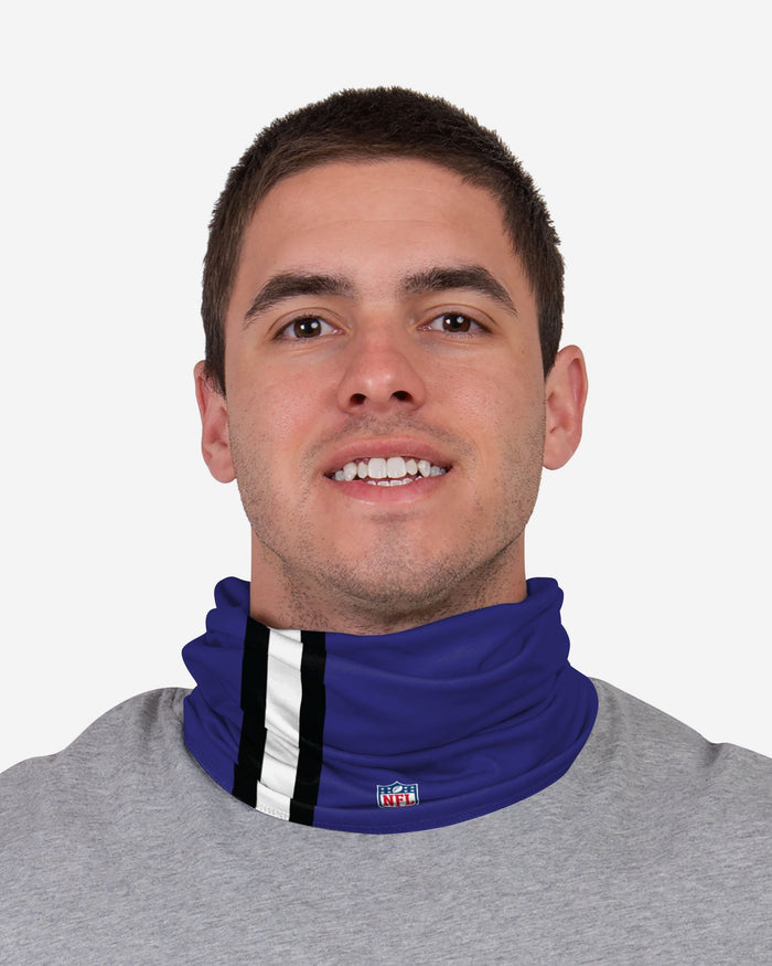 Mark Ingram Jr Baltimore Ravens On-Field Sideline Logo Gaiter Scarf FOCO - FOCO.com