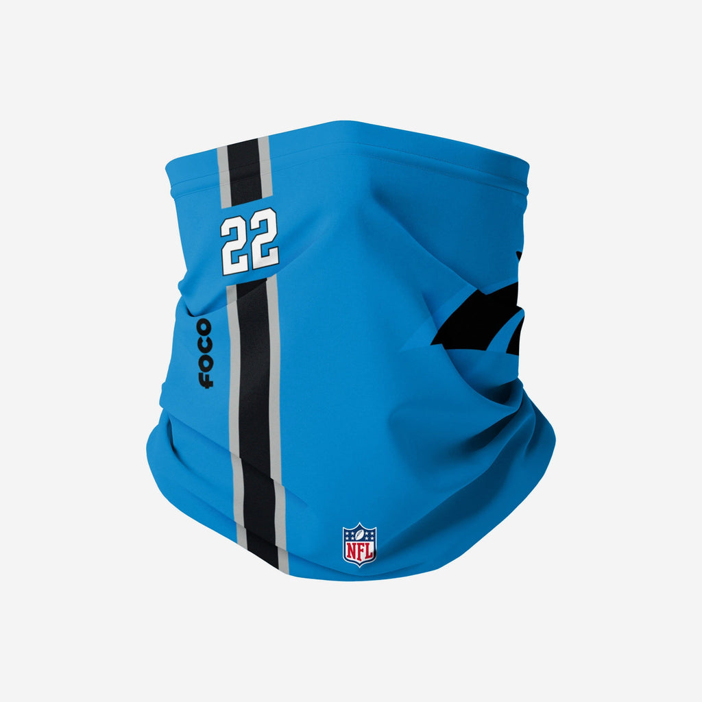 Christian McCaffrey Carolina Panthers On-Field Sideline Logo Gaiter Scarf FOCO - FOCO.com