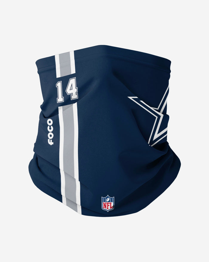 Andy Dalton Dallas Cowboys On-Field Sideline Logo Gaiter Scarf FOCO - FOCO.com