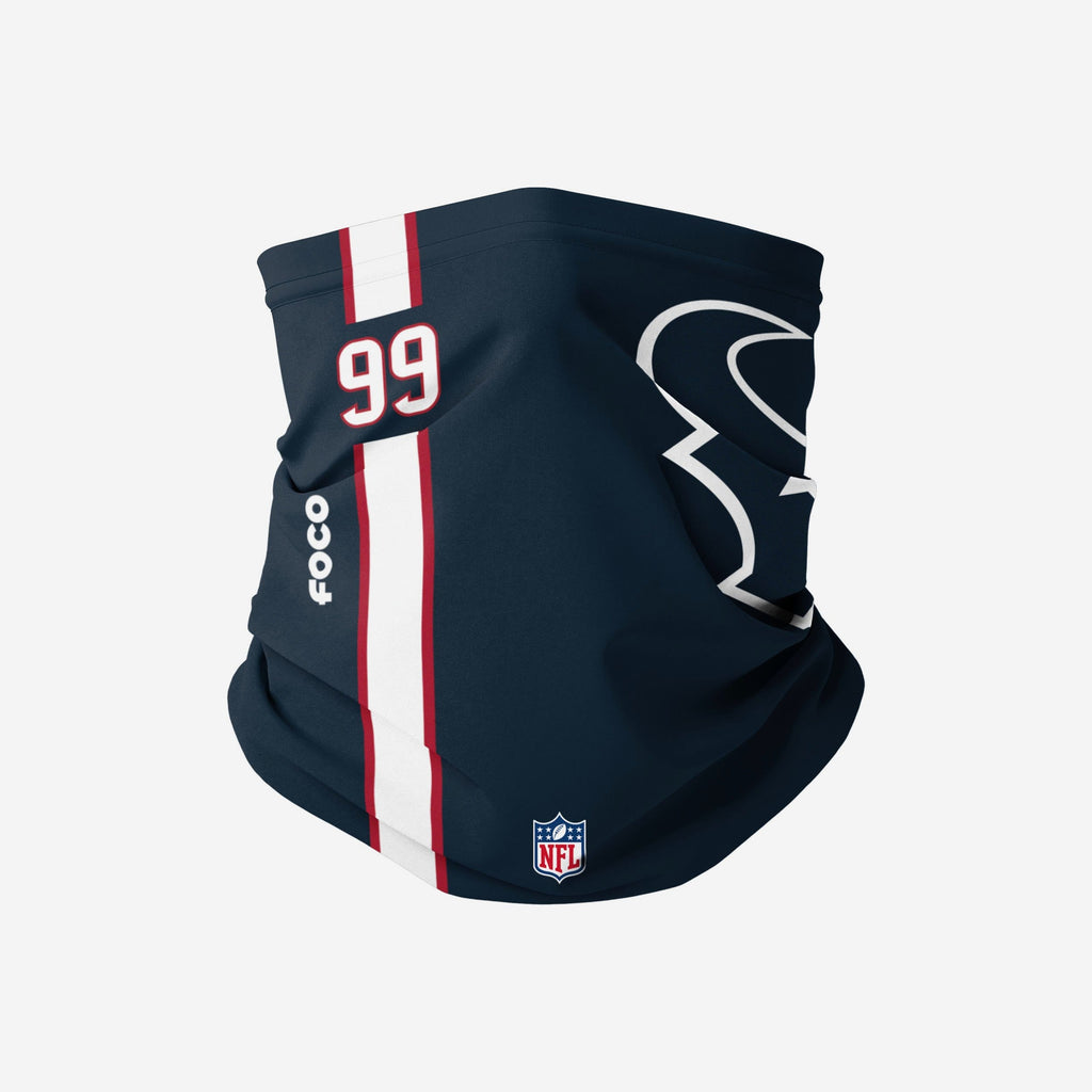 JJ Watt Houston Texans On-Field Sideline Logo Gaiter Scarf FOCO - FOCO.com