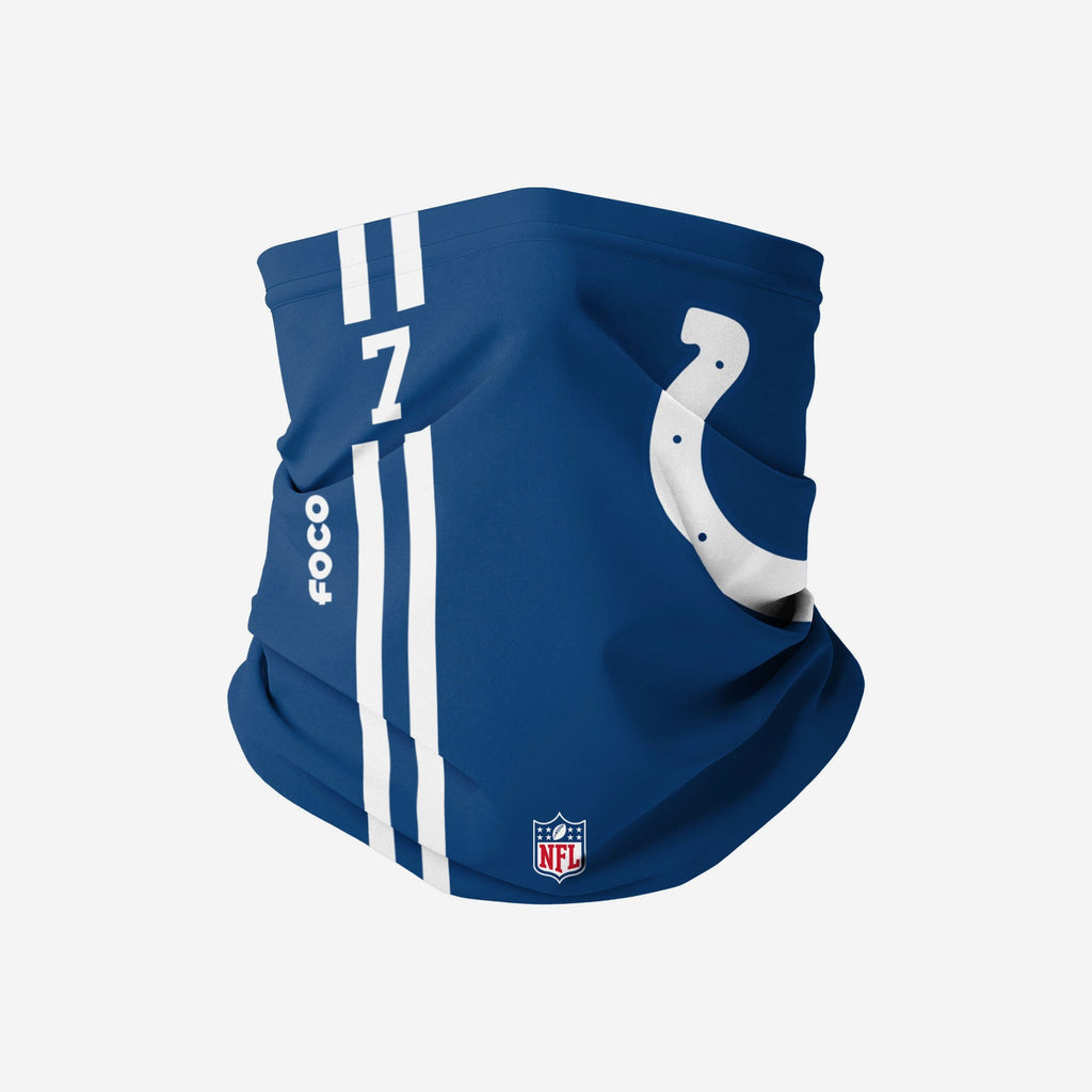 Jacoby Brissett Indianapolis Colts On-Field Sideline Logo Gaiter Scarf FOCO - FOCO.com
