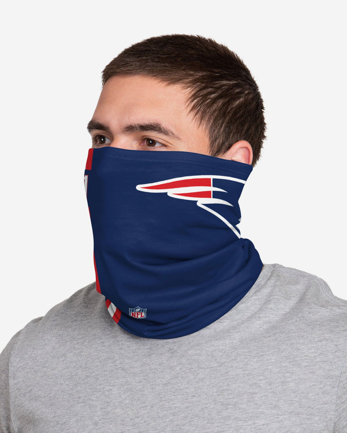 Julian Edelman New England Patriots On-Field Sideline Logo Gaiter Scarf FOCO - FOCO.com