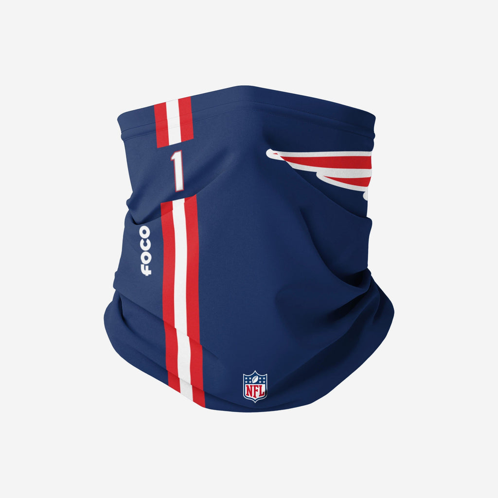 Cam Newton New England Patriots On-Field Sideline Logo Gaiter Scarf FOCO Adult - FOCO.com