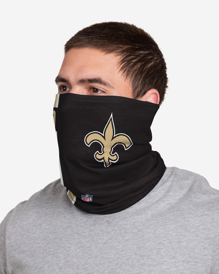 Drew Brees New Orleans Saints On-Field Sideline Logo Gaiter Scarf FOCO - FOCO.com