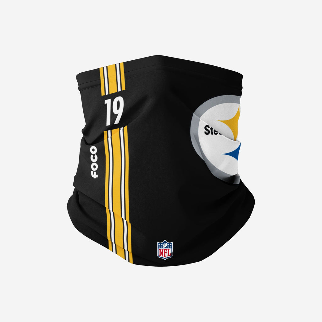 Juju Smith-Schuster Pittsburgh Steelers On-Field Sideline Logo Gaiter Scarf FOCO Adult - FOCO.com