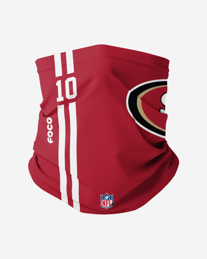Jimmy Garoppolo San Francisco 49ers On-Field Sideline Logo Gaiter Scarf FOCO - FOCO.com