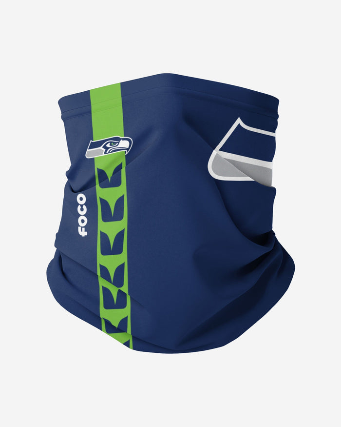 Seattle Seahawks On-Field Sideline Logo Gaiter Scarf FOCO Adult - FOCO.com