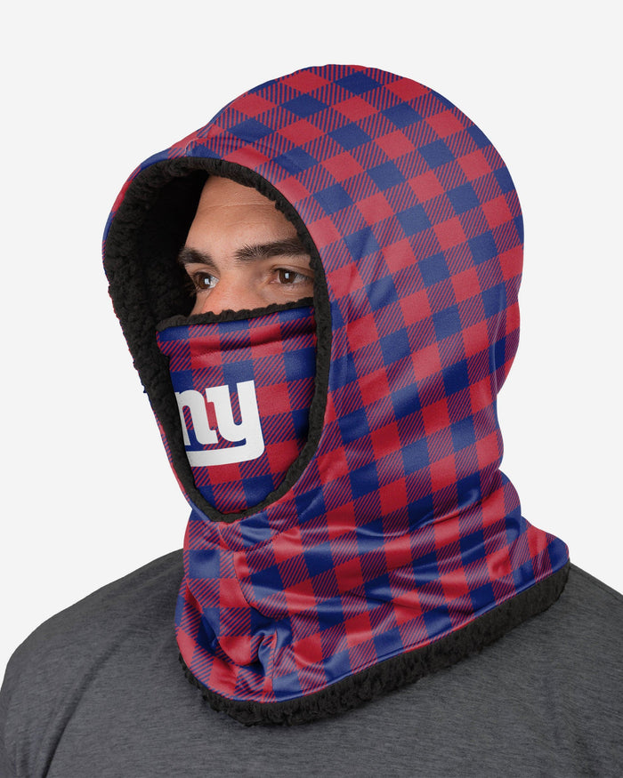 New York Giants Plaid Hooded Gaiter FOCO - FOCO.com