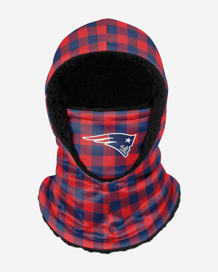 New England Patriots Plaid Hooded Gaiter FOCO - FOCO.com