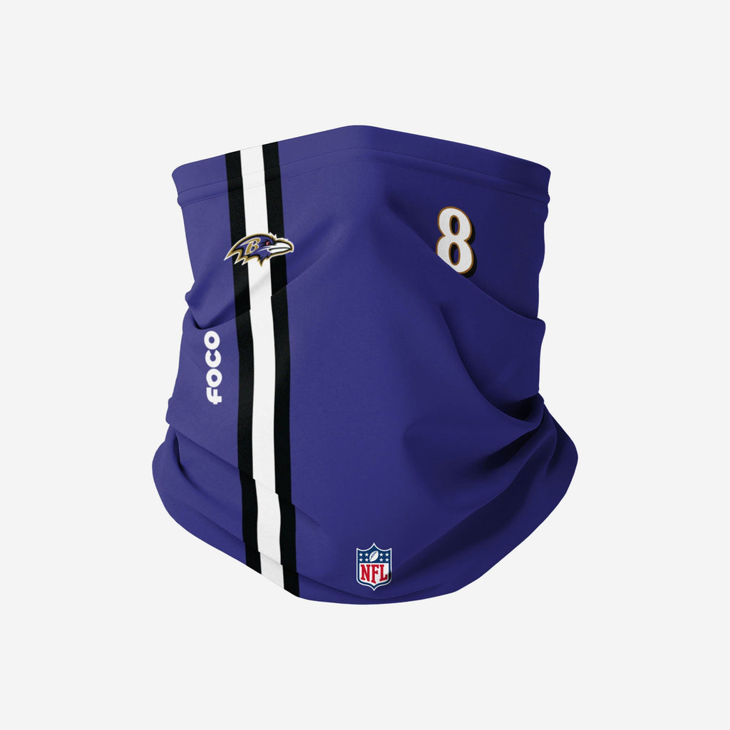 Lamar Jackson Baltimore Ravens On-Field Sideline Gaiter Scarf FOCO - FOCO.com