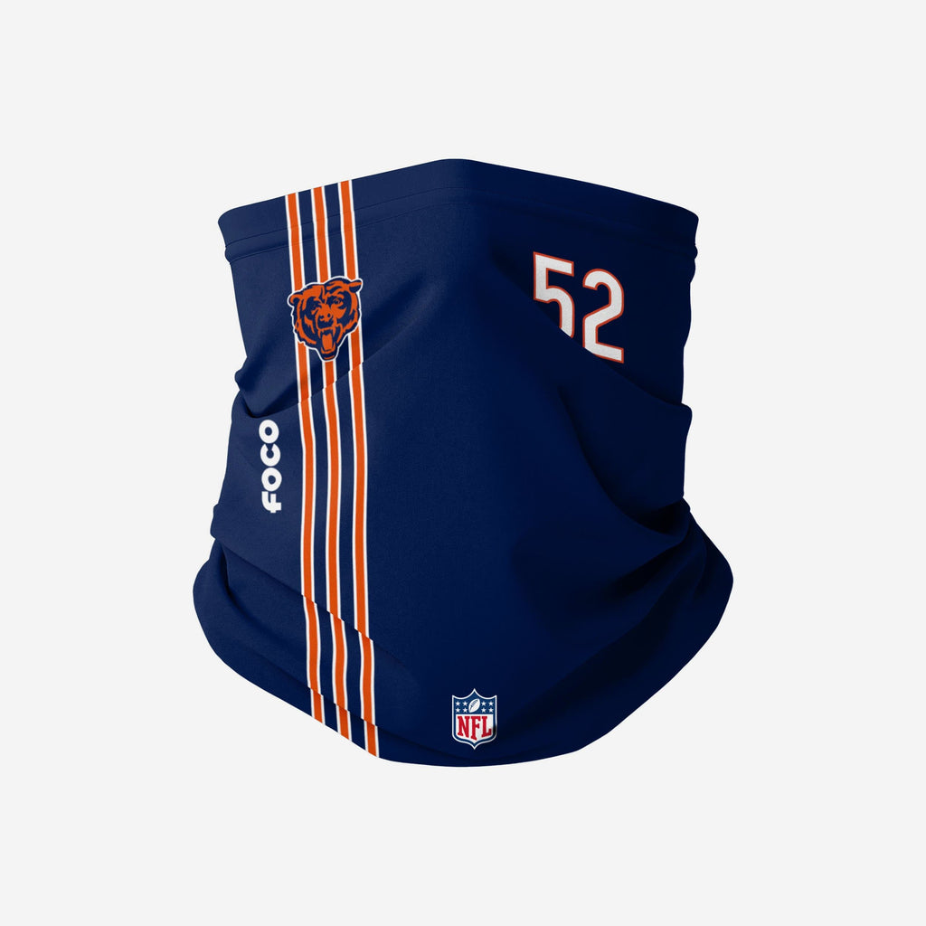 Khalil Mack Chicago Bears On-Field Sideline Gaiter Scarf FOCO - FOCO.com