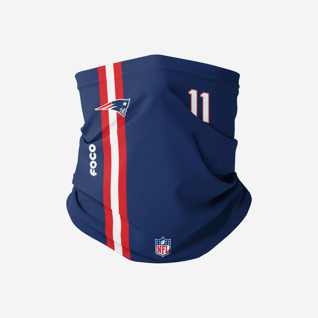 Julian Edelman New England Patriots On-Field Sideline Gaiter Scarf FOCO - FOCO.com