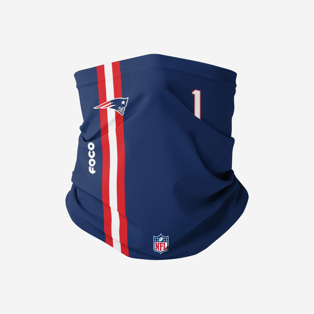 Cam Newton New England Patriots On-Field Sideline Gaiter Scarf FOCO - FOCO.com