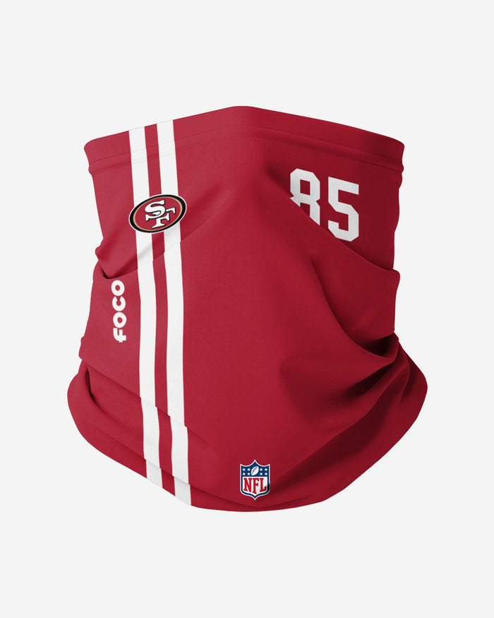 George Kittle San Francisco 49ers On-Field Sideline Gaiter Scarf FOCO - FOCO.com