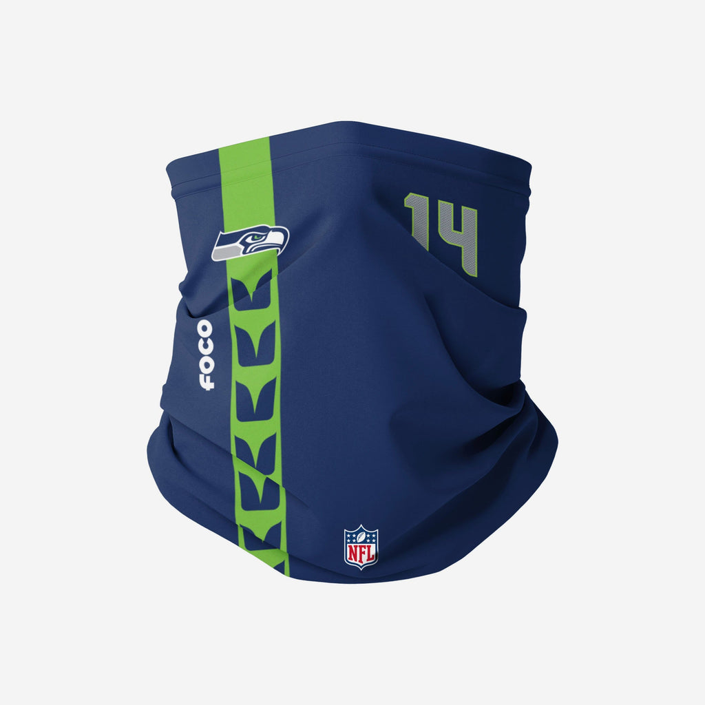 DK Metcalf Seattle Seahawks On-Field Sideline Gaiter Scarf FOCO - FOCO.com