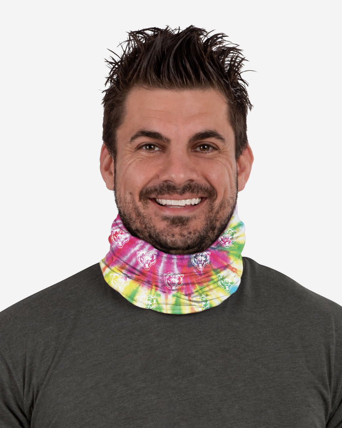 Chicago Bears Pastel Tie-Dye Gaiter Scarf FOCO - FOCO.com