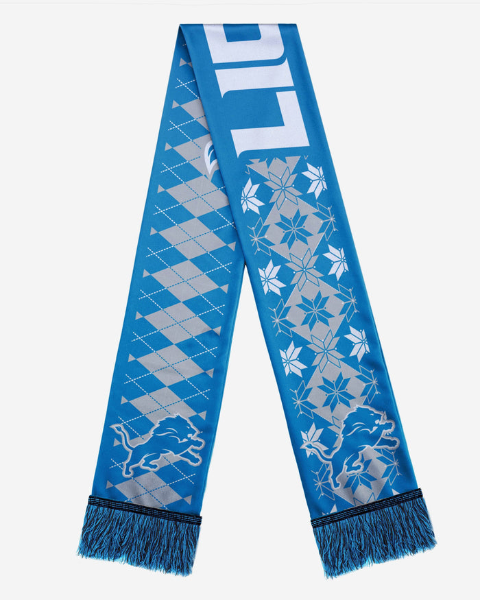 Detroit Lions Reversible Ugly Scarf FOCO - FOCO.com