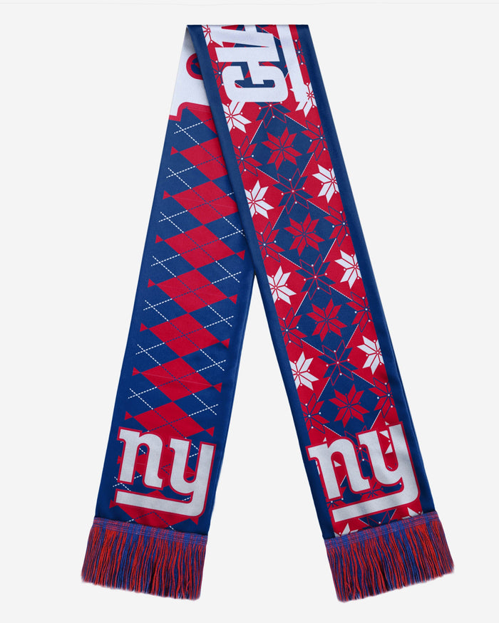 New York Giants Reversible Ugly Scarf FOCO - FOCO.com