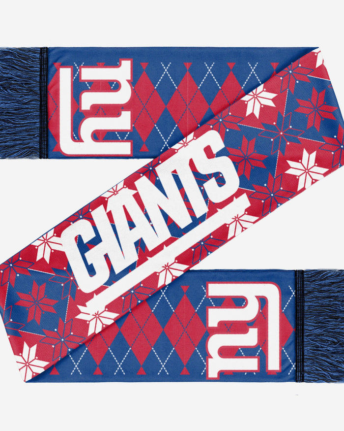 New York Giants Reversible Ugly Scarf FOCO - FOCO.com