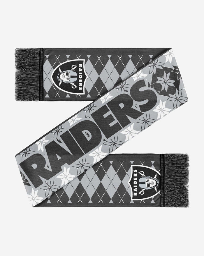 Las Vegas Raiders Reversible Ugly Scarf FOCO - FOCO.com