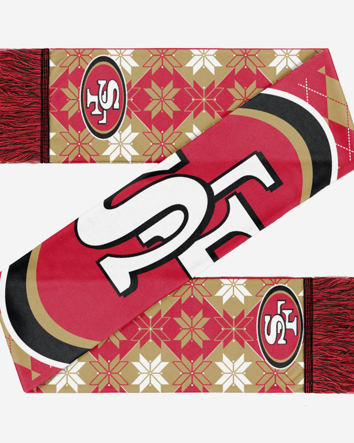 San Francisco 49ers Reversible Ugly Scarf FOCO - FOCO.com