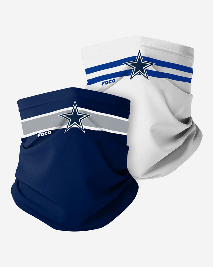Dallas Cowboys Stitched 2 Pack Gaiter Scarf FOCO - FOCO.com