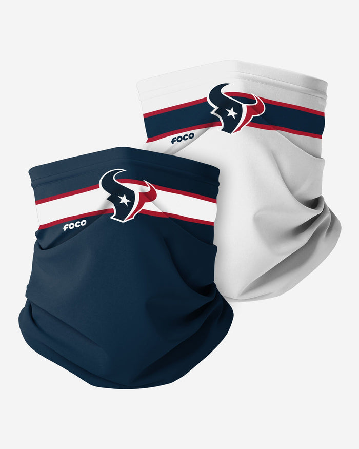 Houston Texans Stitched 2 Pack Gaiter Scarf FOCO - FOCO.com