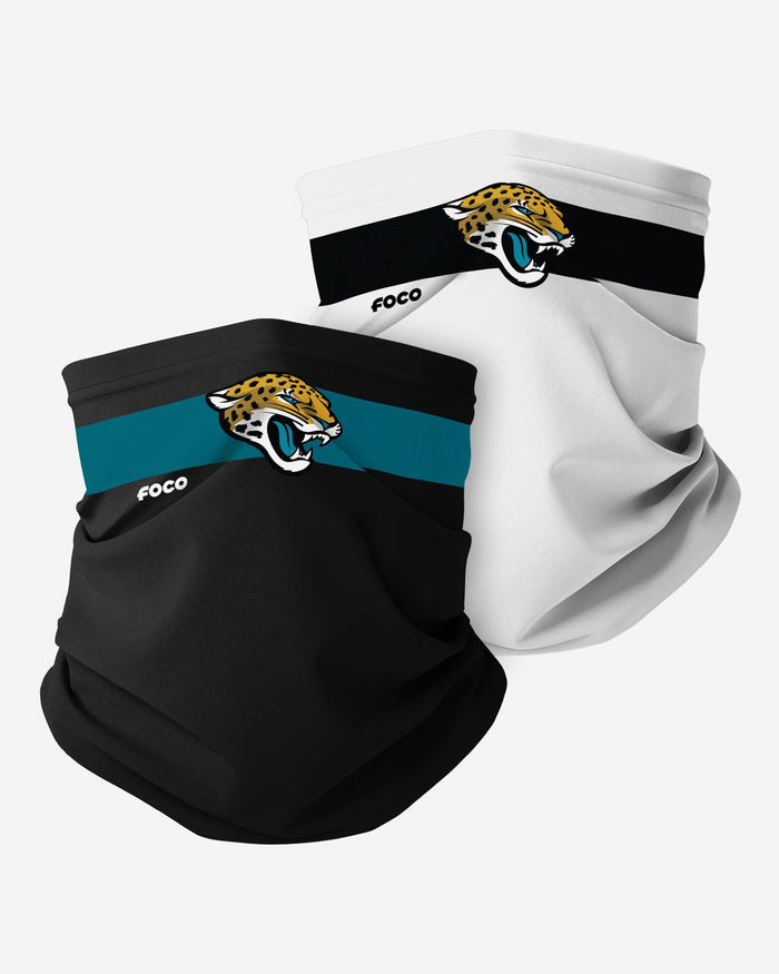 Jacksonville Jaguars Stitched 2 Pack Gaiter Scarf FOCO - FOCO.com